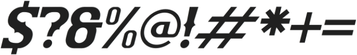 SUBMARINE Italic otf (400) Font OTHER CHARS