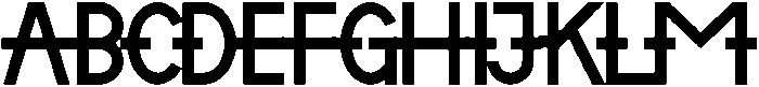 SUNDAY Regular otf (400) Font UPPERCASE