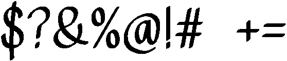 SUNDAY Regular otf (400) Font OTHER CHARS
