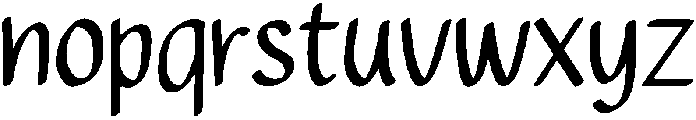 SUNDAY Regular otf (400) Font LOWERCASE
