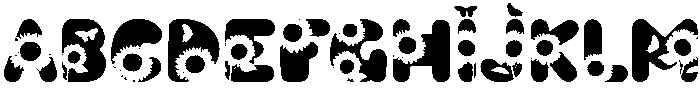 SUNFLOWER Regular otf (400) Font UPPERCASE