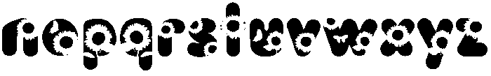 SUNFLOWER Regular otf (400) Font LOWERCASE