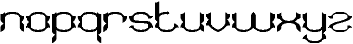 SUNFLOWER otf (400) Font LOWERCASE