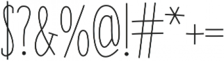 SUNN Line Serif Caps otf (400) Font OTHER CHARS