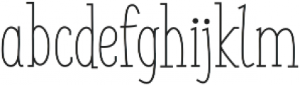 SUNN Line Serif otf (400) Font LOWERCASE