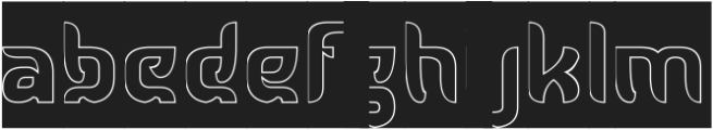 SUPER CAREFUL PEOPLE-Hollow-Inv otf (400) Font LOWERCASE