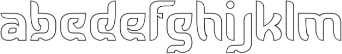 SUPER CAREFUL PEOPLE-Hollow otf (400) Font LOWERCASE