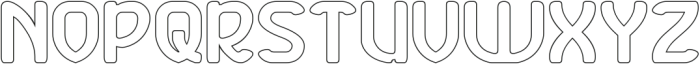 SUPER FRIENDLY-Hollow otf (400) Font UPPERCASE