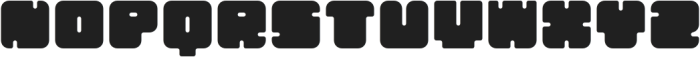 SUPERHEAVY Regular otf (800) Font LOWERCASE