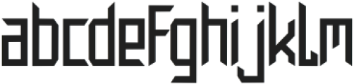 SUPERMAKER Regular otf (400) Font LOWERCASE