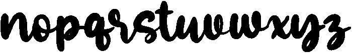 Sublime Regular otf (400) Font LOWERCASE