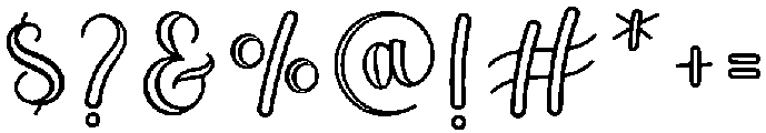 Sublime Regular otf (400) Font OTHER CHARS
