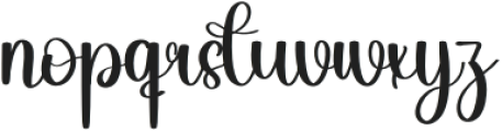Subtle Signature Regular otf (400) Font LOWERCASE