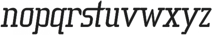 Sucesion Slab Italic otf (400) Font LOWERCASE