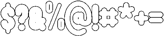 Sugar Bubble otf (400) Font OTHER CHARS