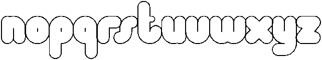 Sugar Bubble otf (400) Font LOWERCASE