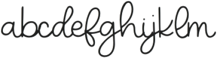 Sugar & Honey otf (400) Font LOWERCASE