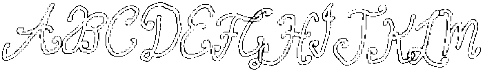 Sugar Pie Honey Outline otf (400) Font UPPERCASE