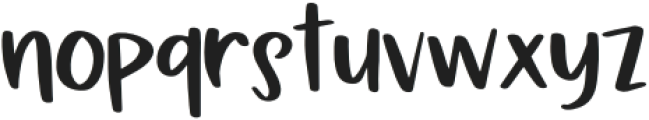 Sugar Pumpkin Sans Regular otf (400) Font LOWERCASE