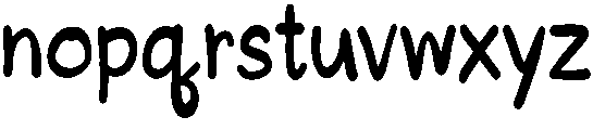 Sugar Regular otf (400) Font LOWERCASE