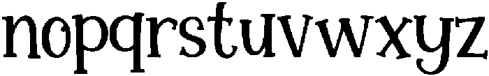 Sugar Serif Regular otf (400) Font LOWERCASE