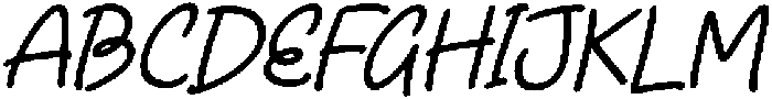 Sugarhare Italic otf (400) Font UPPERCASE