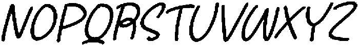 Sugarhare Italic otf (400) Font UPPERCASE