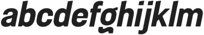 Sugih Bold Narrow Slanted otf (700) Font LOWERCASE