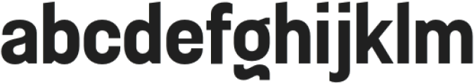 Sugih Bold Narrow otf (700) Font LOWERCASE