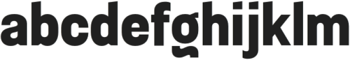 Sugih Extra Bold Narrow otf (700) Font LOWERCASE