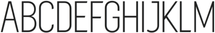 Sugih Extra Light Condensed otf (200) Font UPPERCASE