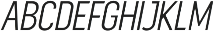 Sugih Light Condensed Slanted otf (300) Font UPPERCASE