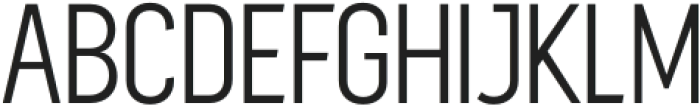 Sugih Light Condensed otf (300) Font UPPERCASE