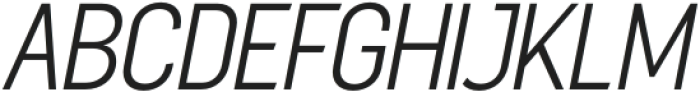 Sugih Light Slanted otf (300) Font UPPERCASE