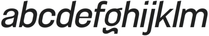 Sugih Medium Slanted otf (500) Font LOWERCASE