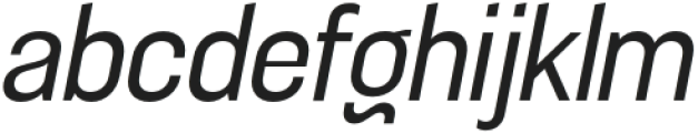 Sugih Narrow Slanted otf (400) Font LOWERCASE