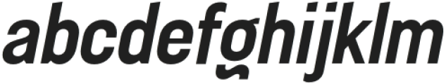 Sugih Semi Bold Condensed Slanted otf (600) Font LOWERCASE