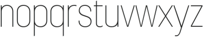 Sugih Thin Condensed otf (100) Font LOWERCASE