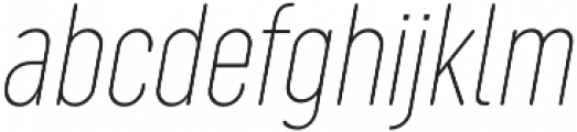 Sugo Pro Classic Thin Italic otf (100) Font LOWERCASE