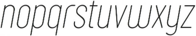 Sugo Pro Classic Thin Italic otf (100) Font LOWERCASE