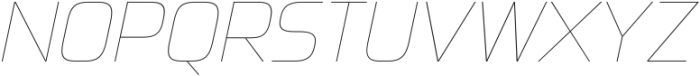 Sui Generis Condensed UltraLight Italic otf (300) Font UPPERCASE