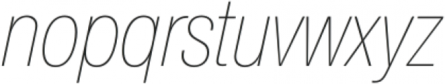 Suiza Condensed ExtraLight Italic otf (200) Font LOWERCASE
