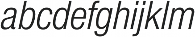 Suiza Condensed Italic otf (400) Font LOWERCASE