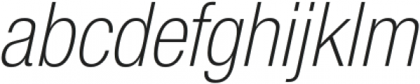 Suiza Condensed Light Italic otf (300) Font LOWERCASE