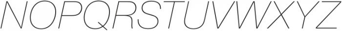 Suiza ExtraLight Italic otf (200) Font UPPERCASE