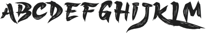 Sukajan Brush Regular otf (400) Font UPPERCASE