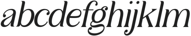 Sulangor Slant otf (400) Font LOWERCASE