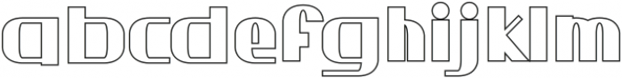 Sulatty Outline otf (400) Font LOWERCASE