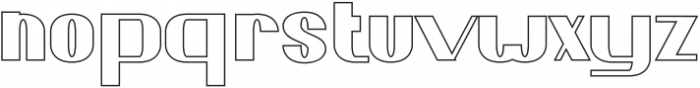 Sulatty Outline otf (400) Font LOWERCASE