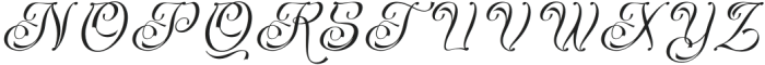 Sullyan Italic otf (400) Font UPPERCASE